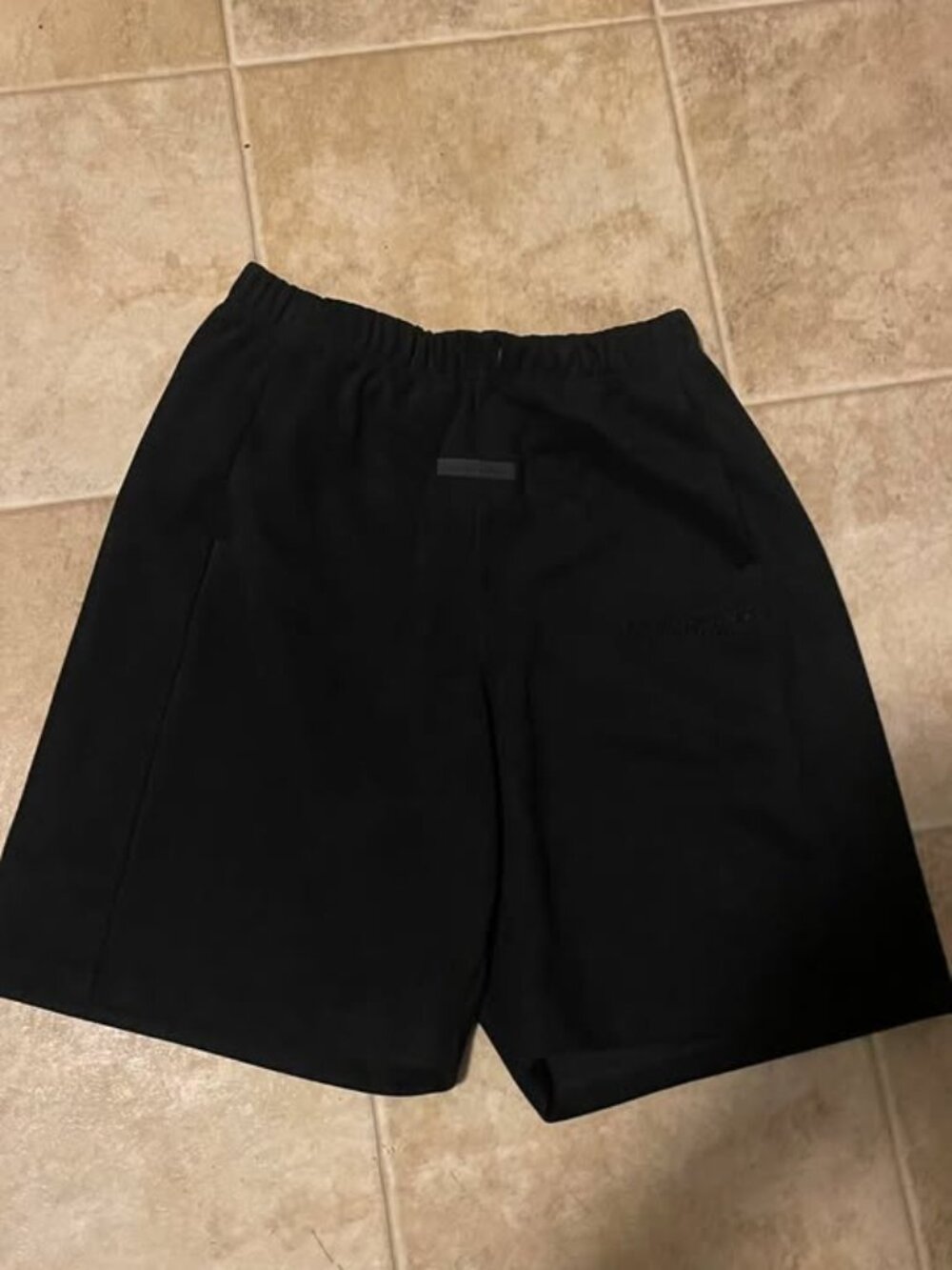 Black Fear of God ESSENTIALS shorts